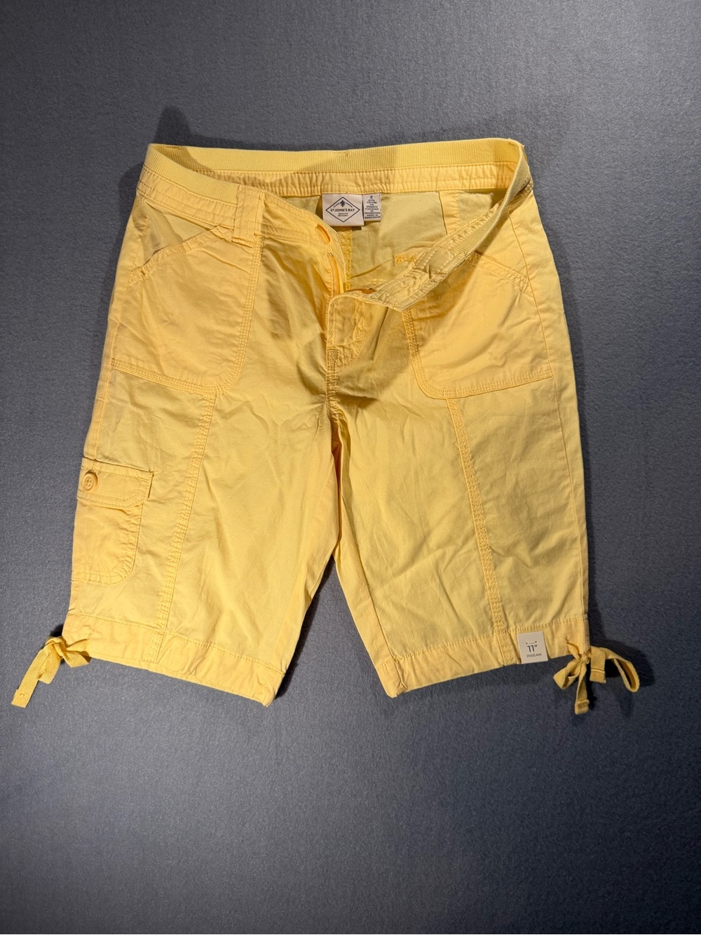 St. John's Bay Yellow Cargo Shorts